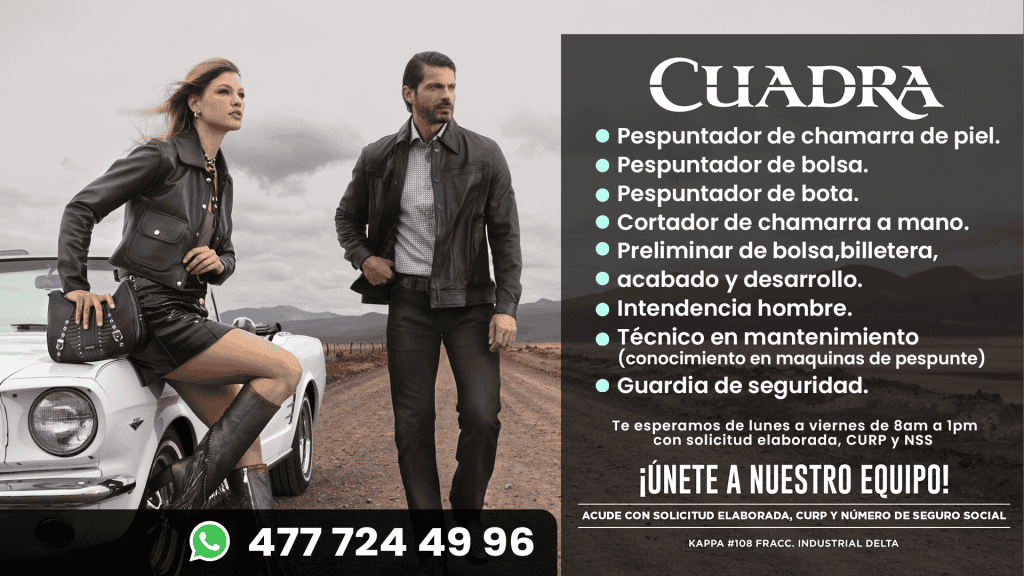 Cuadra vacantes