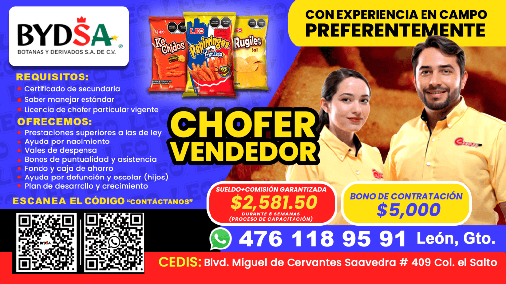 Chófer vendedor