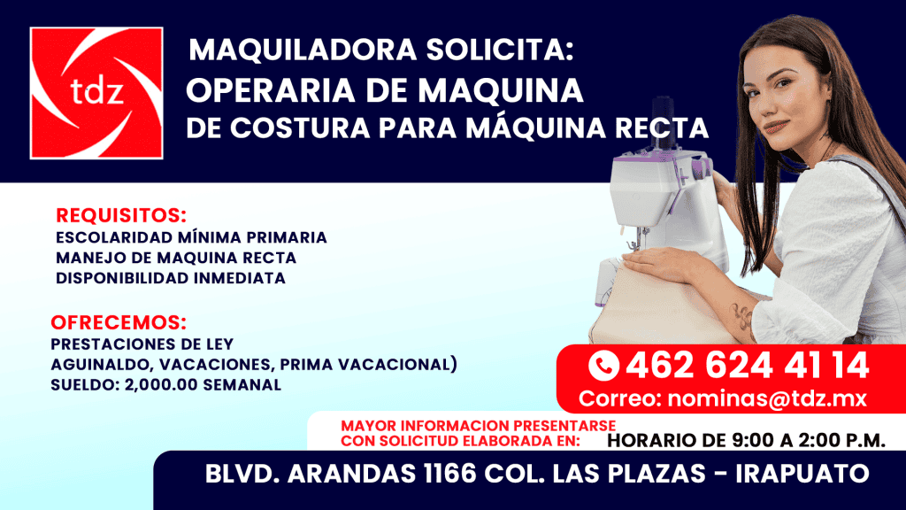 TDZ Maquina recta