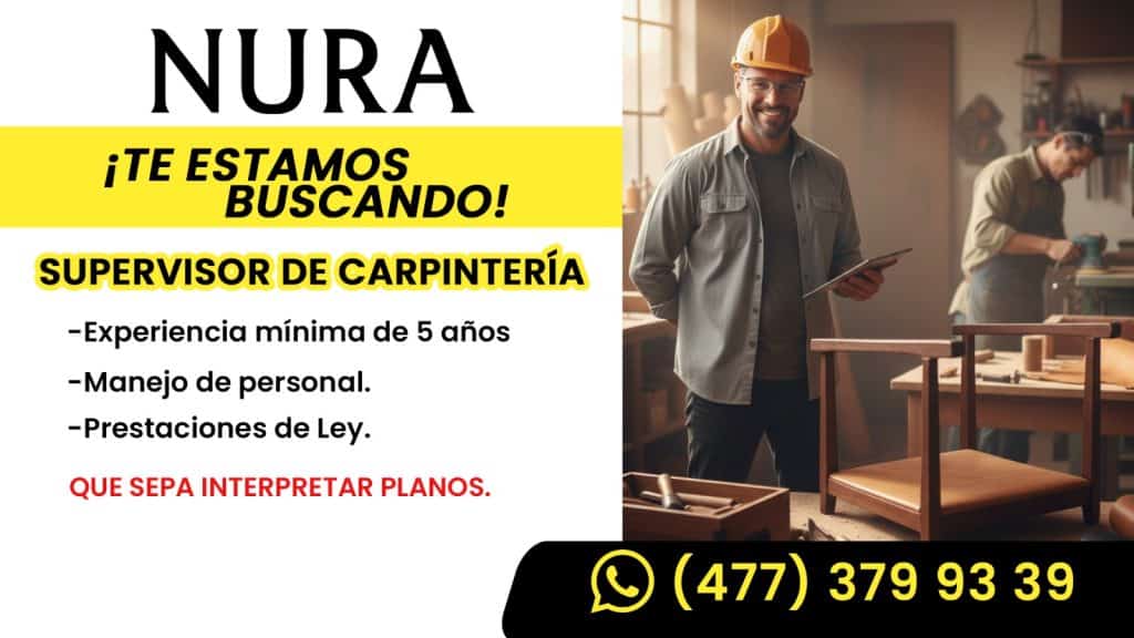 Supervisor de carpintería