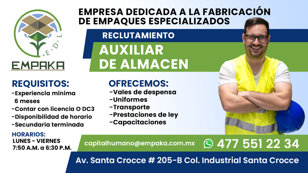 Auxiliar de almacén