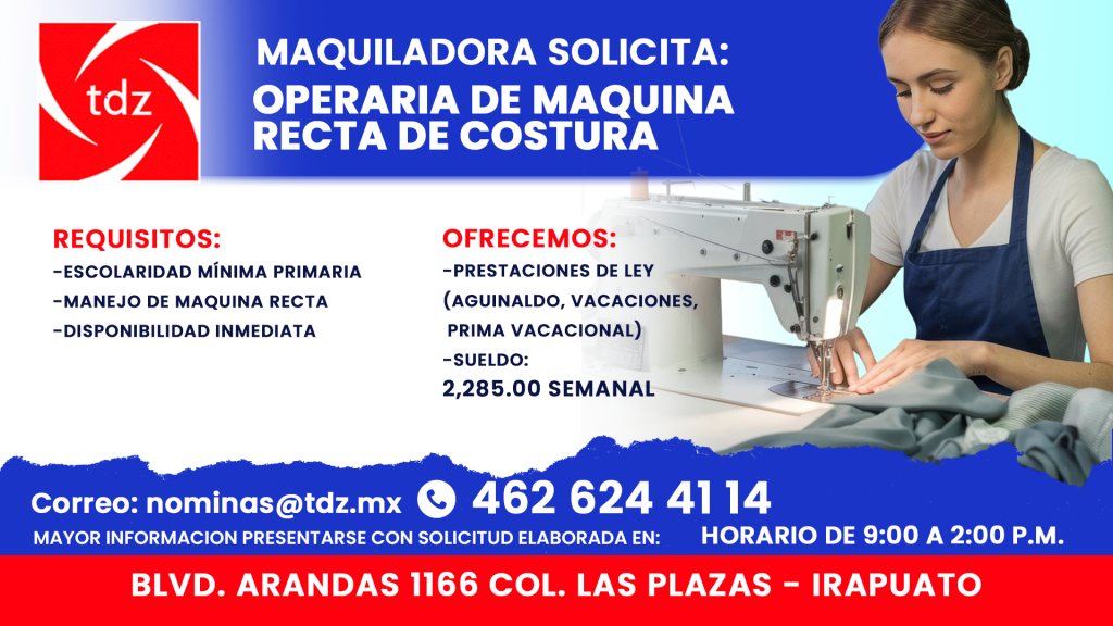MAQUINA RECTA TDZ