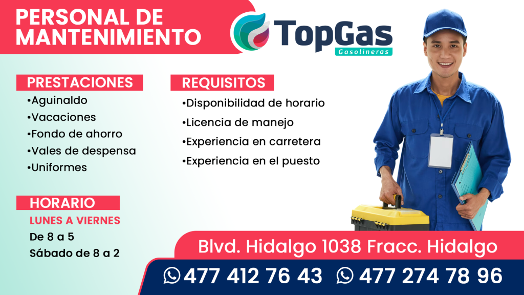 TopGas mantenimiento